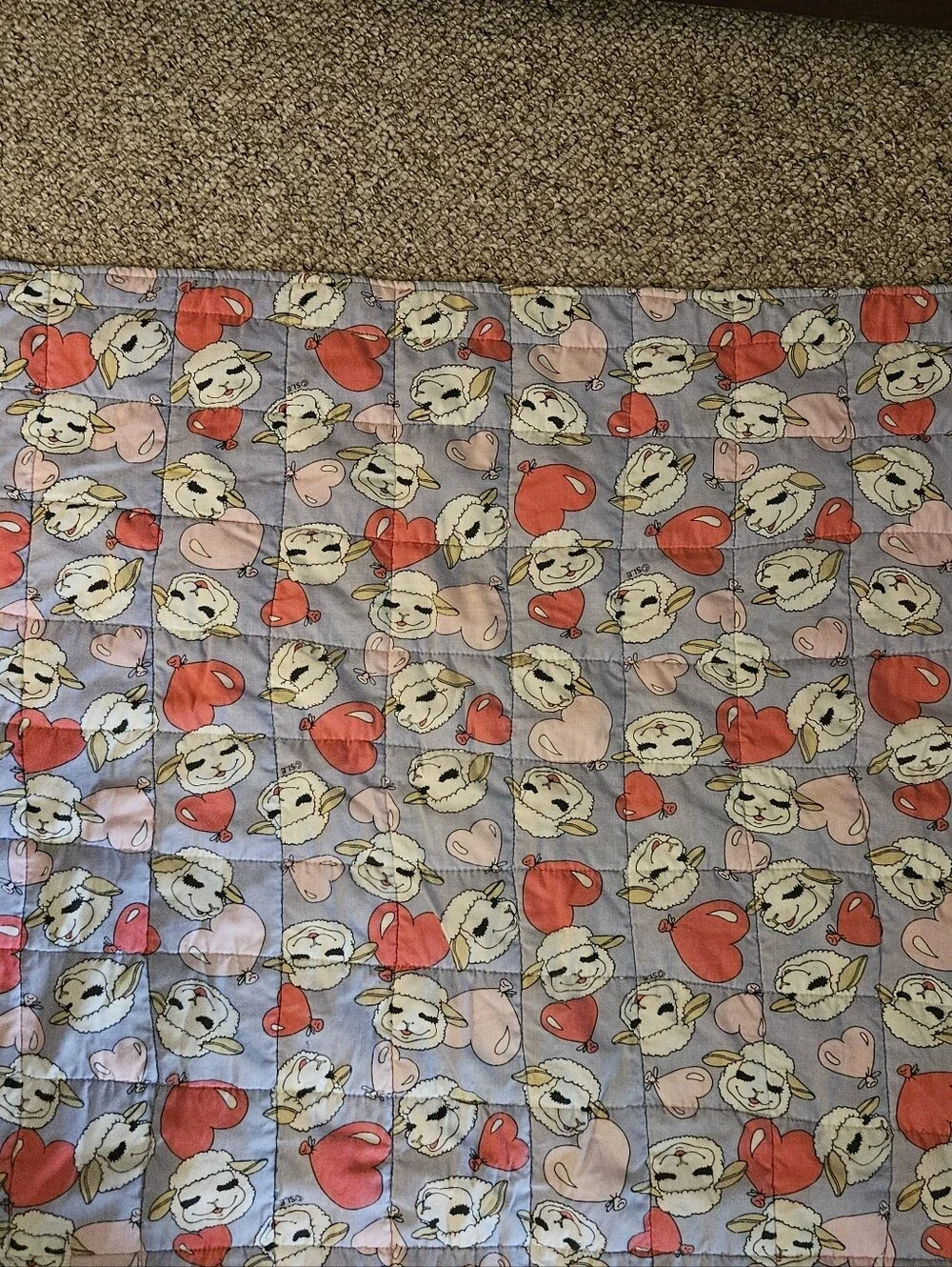 Handmade Lamb Chop Purple Quilt